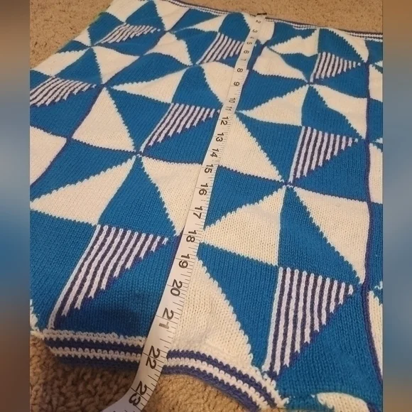 Portraits‎ XL Hand Embroidered VTG Sweater SS Coastal Grandma Beach - Picture 8 of 8